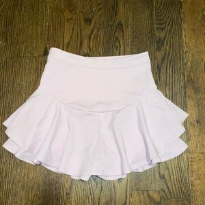 ❌SOLD ON MERCARI❌ SHEIN SXY solid color lotus leaf edge skort